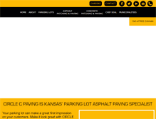 Tablet Screenshot of circlecpaving.com